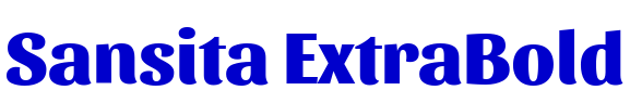 Sansita ExtraBold шрифт